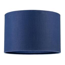 Rackhams Designer Navy Peony Blue Textured Linen Fabric Circular Lamp Shade - thumbnail 1