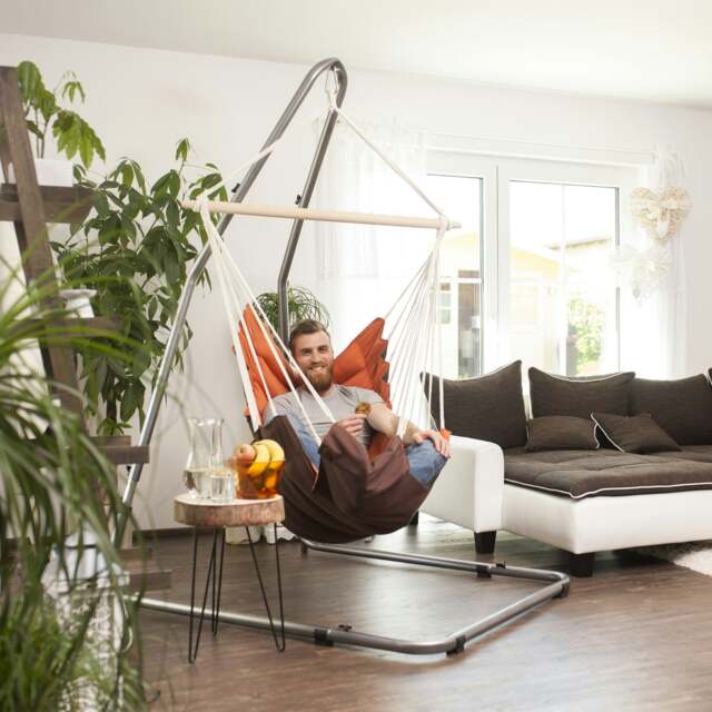 Rackhams Luna Rockstone Hanging Chair Hammock Stand - image 1