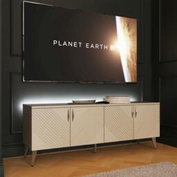 Rackhams Frank Olsen Ava 1500 Tv Cabinet - White - thumbnail 1