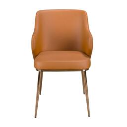 Rackhams Brown Leatherette Chair 4162 - thumbnail 2
