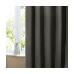Rackhams Ultimate Velvet Eyelet Curtains - Charcoal - 168cm x 229cm - Charcoal - 100% Polyester - thumbnail 3