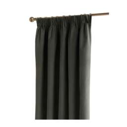 Rackhams Ultimate Velvet Eyelet Curtains - Charcoal - 168cm x 229cm - Charcoal - 100% Polyester