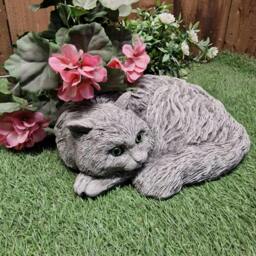 Rackhams Persian Cat Stone Cast Garden Ornament - thumbnail 6