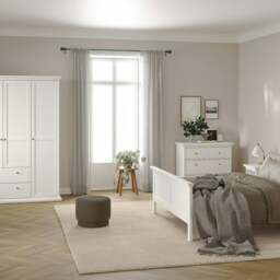 Rackhams Paris Chest of 4 Drawers in White - White - Matt - Melamine - thumbnail 6