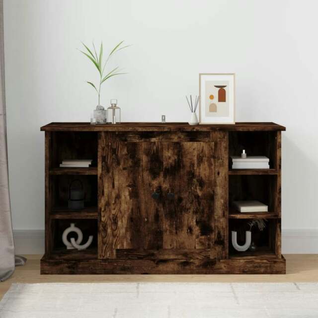 Rackhams Sideboard Smoked Oak 100x35.5x60 cm Engineered Wood - Brown - Engineered wood