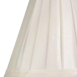 "Rackhams Traditional Classic Cream Faux Silk Pleated Inner Lined Lamp Shade - 8""" - thumbnail 4
