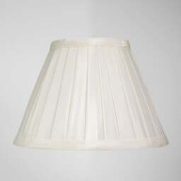 "Rackhams Traditional Classic Cream Faux Silk Pleated Inner Lined Lamp Shade - 8""" - thumbnail 5