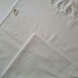 Rackhams Luna Cotton Hammam Hand Towel - Blue on White - thumbnail 4