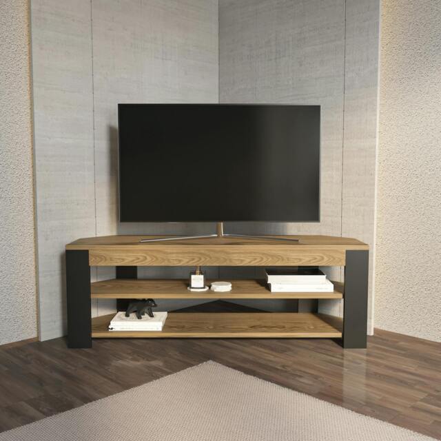 "Rackhams Rita Modern Tv Stand TV Cabinet for TV's up to 52"" - Oud Black" - image 1