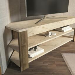 "Rackhams Rita Modern Tv Stand TV Cabinet for TV's up to 52"" - Oud Black" - thumbnail 3