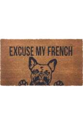 Rackhams Coir Animal Excuse My French Mat 40x70 cm - thumbnail 1