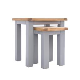 Rackhams Nest of Tables - Set of 2 Tables - Light Brown - thumbnail 3