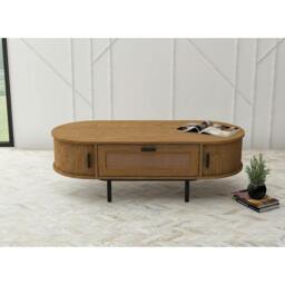Rackhams LV55 Coffee Table, Light Oak - One Size - One Size - thumbnail 1