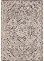 Rackhams Terrain Designer Shortpile Cream Grey Rug - 200X280 cm