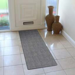 Rackhams Elegance Machine Washable Indoor Runner Mat Grey, 50x150cm, Grey - thumbnail 5