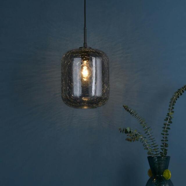 Rackhams Quinna 1-Light Smoked Glass Pendant - image 1