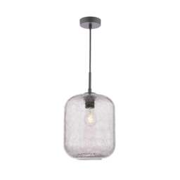 Rackhams Quinna 1-Light Smoked Glass Pendant - thumbnail 3