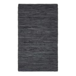 Rackhams Denver Leather Woven Rug - Brown - 150 x 240 cm - thumbnail 3