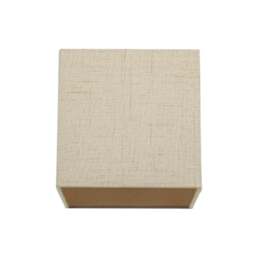 Rackhams Contemporary and Sleek Taupe Linen Fabric Small Square Lamp Shade 40w Maximum