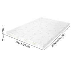 Rackhams Mattress Topper Memory Foam Double Dual Layer Pressure Relief Anti Slip - thumbnail 3