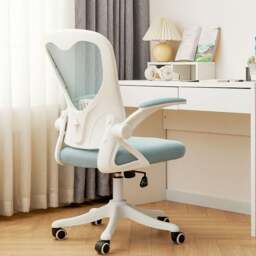 Rackhams Iara Office Chair - Pink ( With White Legs ) - thumbnail 2