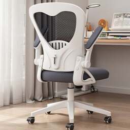 Rackhams Iara Office Chair - Pink ( With White Legs ) - thumbnail 4