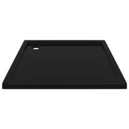 Rackhams Square ABS Shower Base Tray Black 90x90 cm - thumbnail 4
