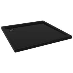 Rackhams Square ABS Shower Base Tray Black 90x90 cm - thumbnail 2