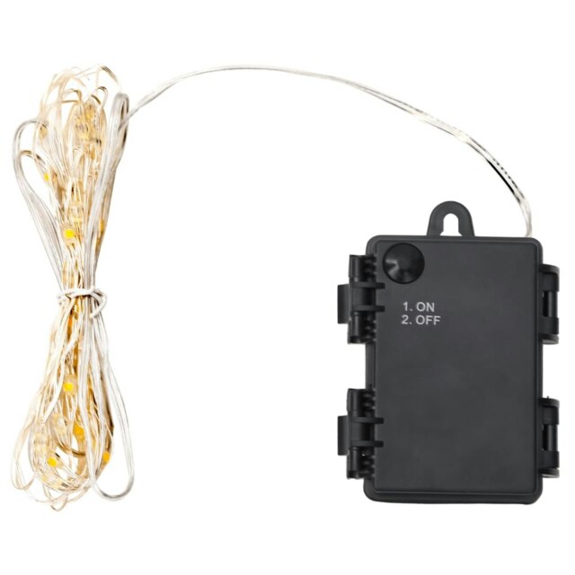 Rackhams LED String Lights with 66 LEDs and Fan 660 cm