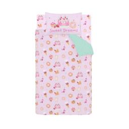 Rackhams Sweet Treats Reversible Duvet Cover Set Pink - Double - Pink - thumbnail 5
