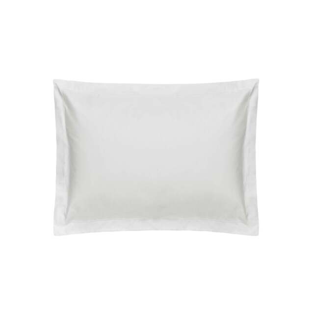 Rackhams 400 Thread Count Egyptian Cotton Oxford Pillowcase - Ivory - L - Ivory - 100% Egyptian Cotton - image 1