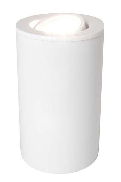 Rackhams White Gloss GU10 Floor or Table Lamp Uplighter with Tilt Capability - image 1