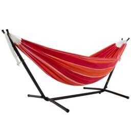 Rackhams Double Cotton Hammock with Stand (250cm) - Mimosa