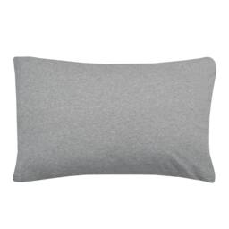 Rackhams Jersey Melange Polycotton Fitted Bedsheet or Pillowcase - Grey - King (150cm x 200cm) + 25cm Deep - thumbnail 2