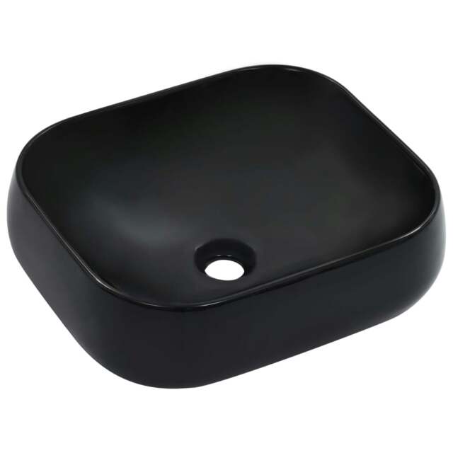 Rackhams Wash Basin 44.5x39.5x14.5 cm Ceramic Black