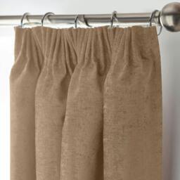 Rackhams Chenille Blackout Pencil Pleat Top Curtains - 229cm width x 183cm drop - thumbnail 2