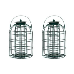 Rackhams Pack of 2 Wild Bird Fat Ball Feeder with Squirrel Guard - thumbnail 1