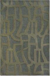 Rackhams Therese Short Pile Green Rug - 160X230 cm - thumbnail 1