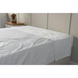 Rackhams Egyptian Cotton Flat Duvet Cover - Platinum - Double - Platinum - 100% Egyptian Cotton - thumbnail 2