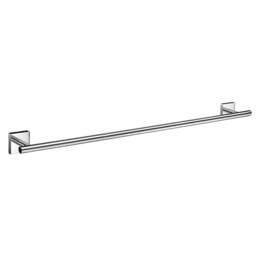 "Rackhams Polished Chrome Single Towel Rail 64.8cm/25.5"" Wall Mounted with Concealed Screws Bathroom Towel Holder"