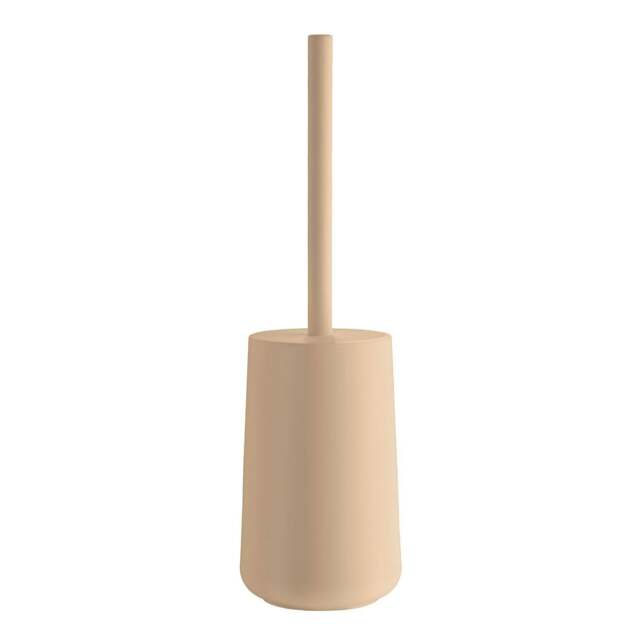 Rackhams Sand Plastic Freestanding Toilet Brush and Holder - image 1