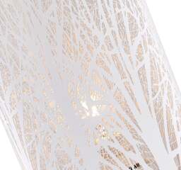 Rackhams Unique and Beautiful Matt White Metal Forest Design Table Lamp with Cable Switch - thumbnail 2