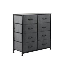 Rackhams Fabric Chest of 8 Drawers Storage Organizer Bedroom Home Furniture Unit