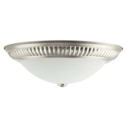 Rackhams Modern LED IP44 Flush Ceiling Light in Satin Nickel with Sensor - thumbnail 5