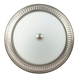 Rackhams Modern LED IP44 Flush Ceiling Light in Satin Nickel with Sensor - thumbnail 4