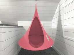 Rackhams Bebo Hanging Chair - Coral Rose - thumbnail 3