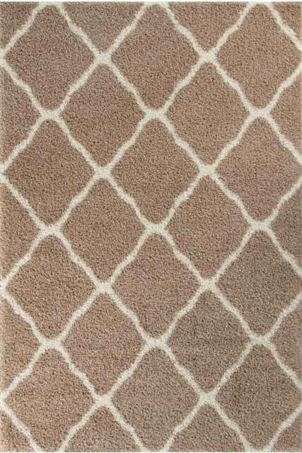 Rackhams Moroccan Beige Shaggy Rug - 720 - 160X230 cm - image 1