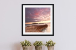 Rackhams The Cobb - Framed Print 20 x 20 inch