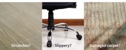 Rackhams Chair Mat for Carpet Office Hard Floor Protectors PVC Non Slip 120X90 - thumbnail 3