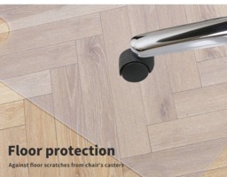 Rackhams Chair Mat for Carpet Office Hard Floor Protectors PVC Non Slip 120X90 - thumbnail 4